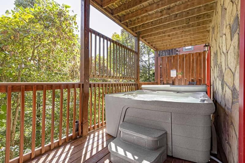 ガトリンバーグ Movie Theater Hot Tub View Mountain Escapeヴィラ エクステリア 写真